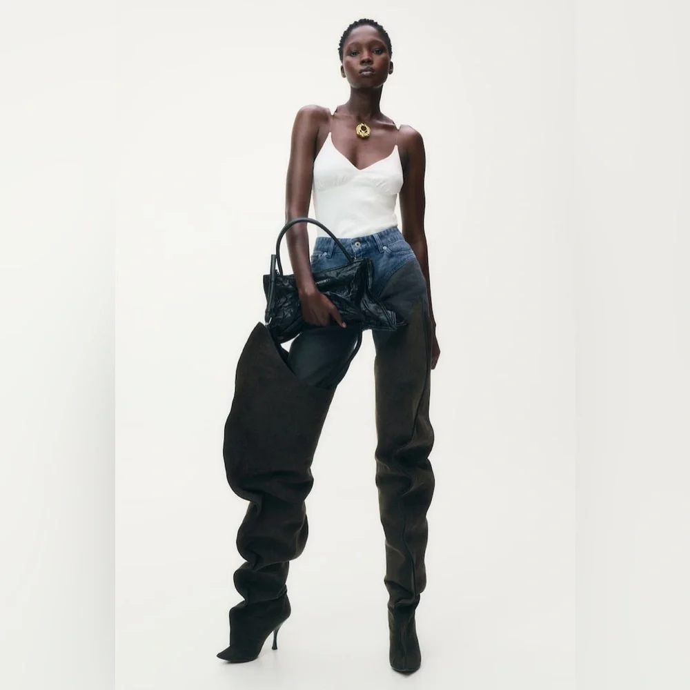 GLENN MARTENS H&M Ribbed Invisible Tank Top - Picture 2 of 10